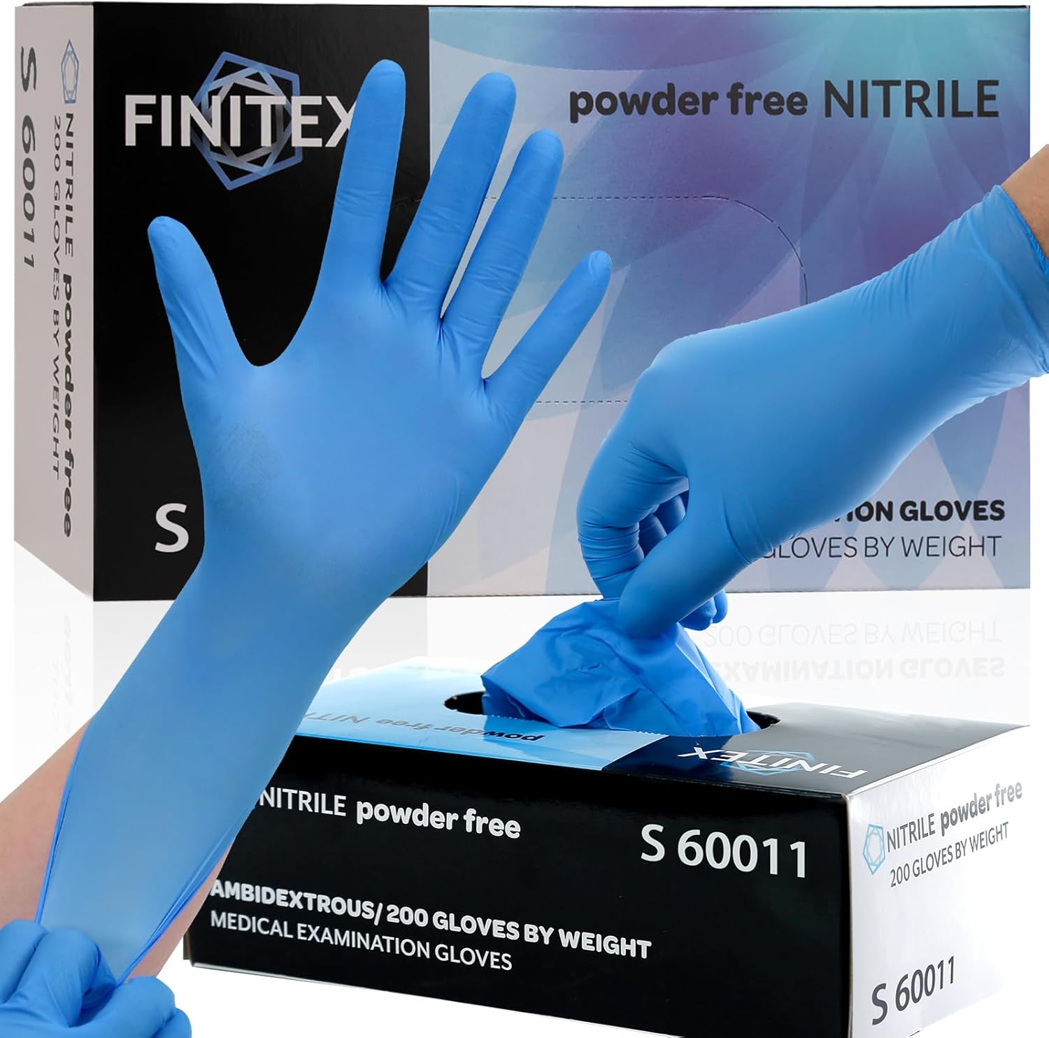 Blue Nitrile Exam Gloves - 200 - огляд і ціна Exam Glove Nitrile