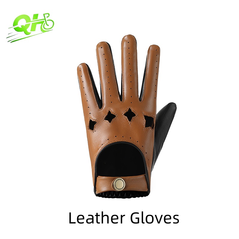 Men Leather Gloves Motorcycle  - огляд і ціна Leather Driving Glove