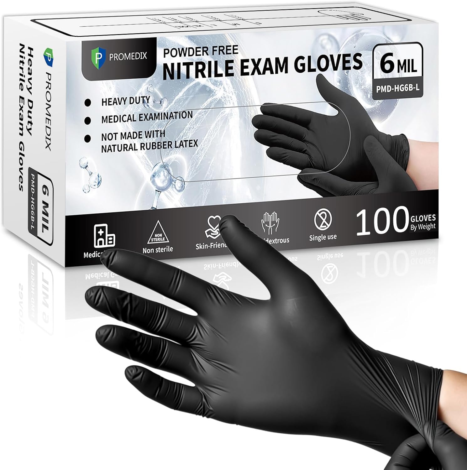 6Mil Disposable Nitrile Gloves - огляд і ціна Exam Glove Nitrile