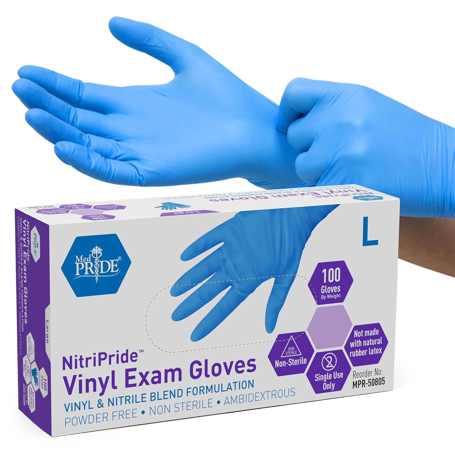 Nitrile/Vinyl Blend Exam Glove - огляд і ціна Exam Glove Nitrile