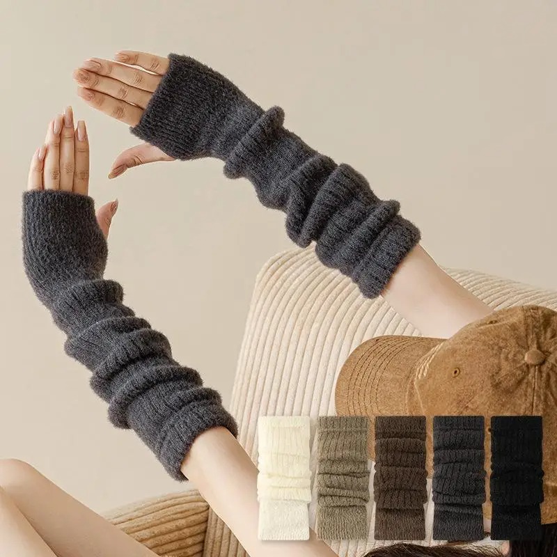 Winter Warm Long Sleeves Glove - огляд і ціна Fingerless Glove Knit