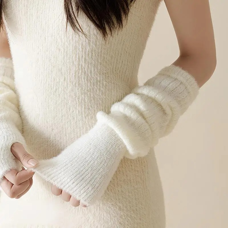 Winter Warm Long Sleeves Glove - огляд і ціна Fingerless Glove Knit