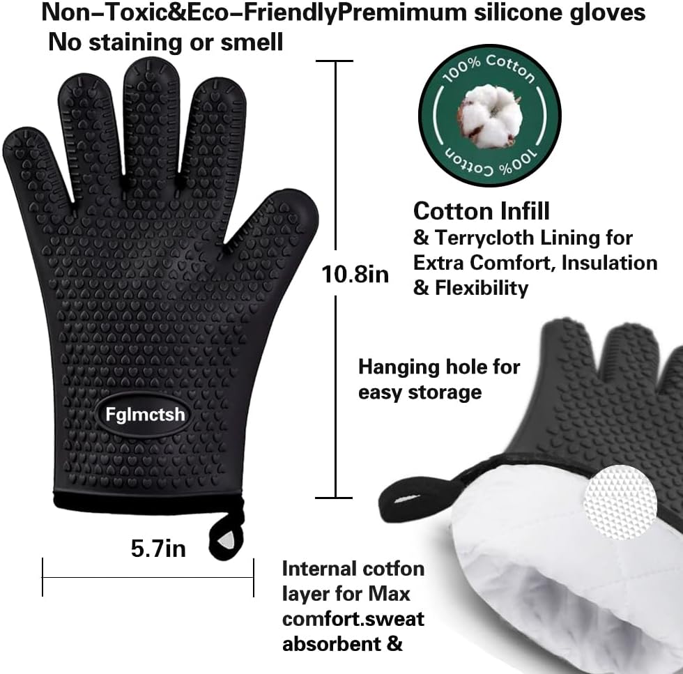 Silicone Oven Mitts, Heat Resi - огляд і ціна Oven Mitt Silicone