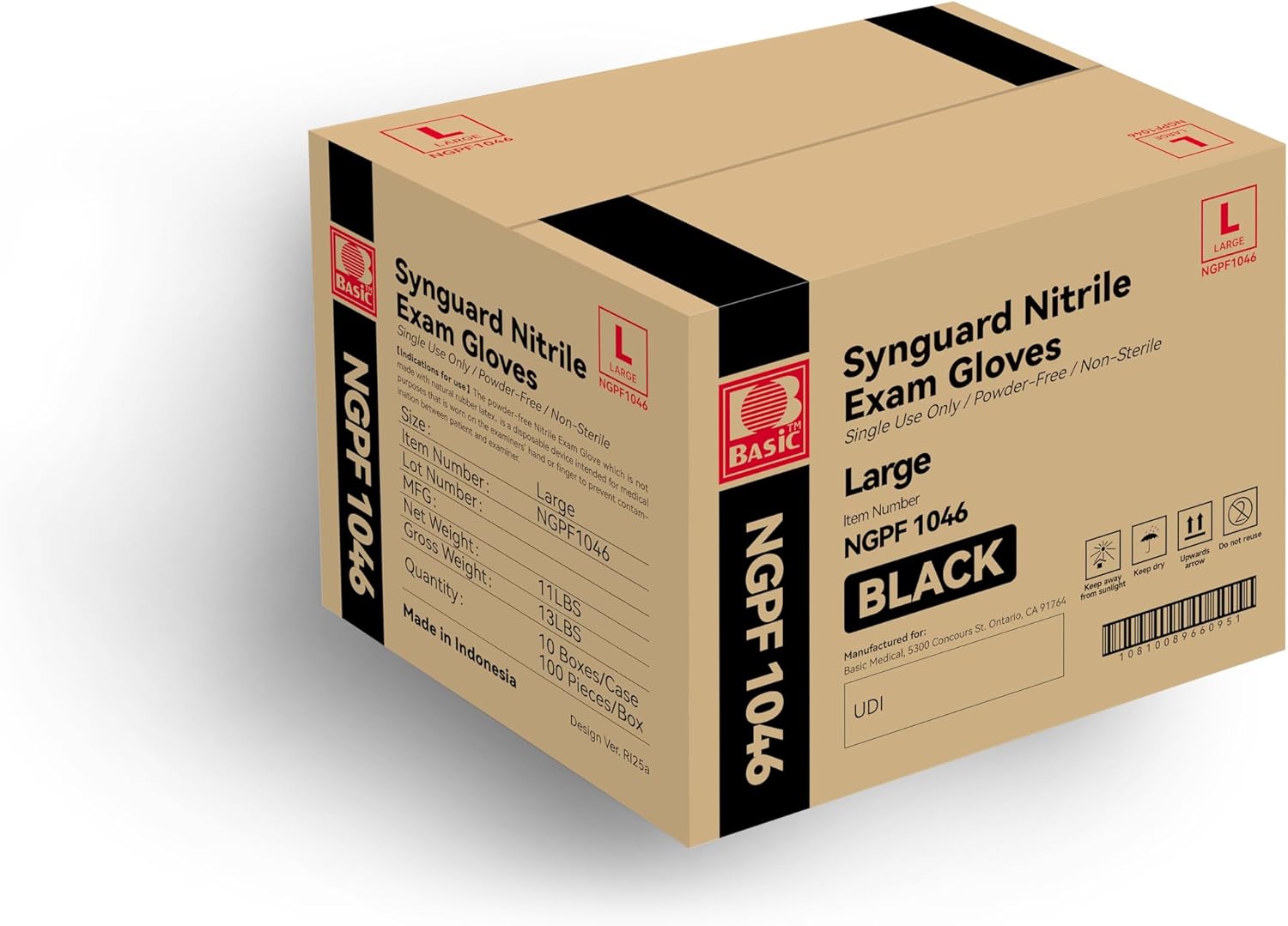 Large Black Nitrile Exam Glove - огляд і ціна Exam Glove Nitrile
