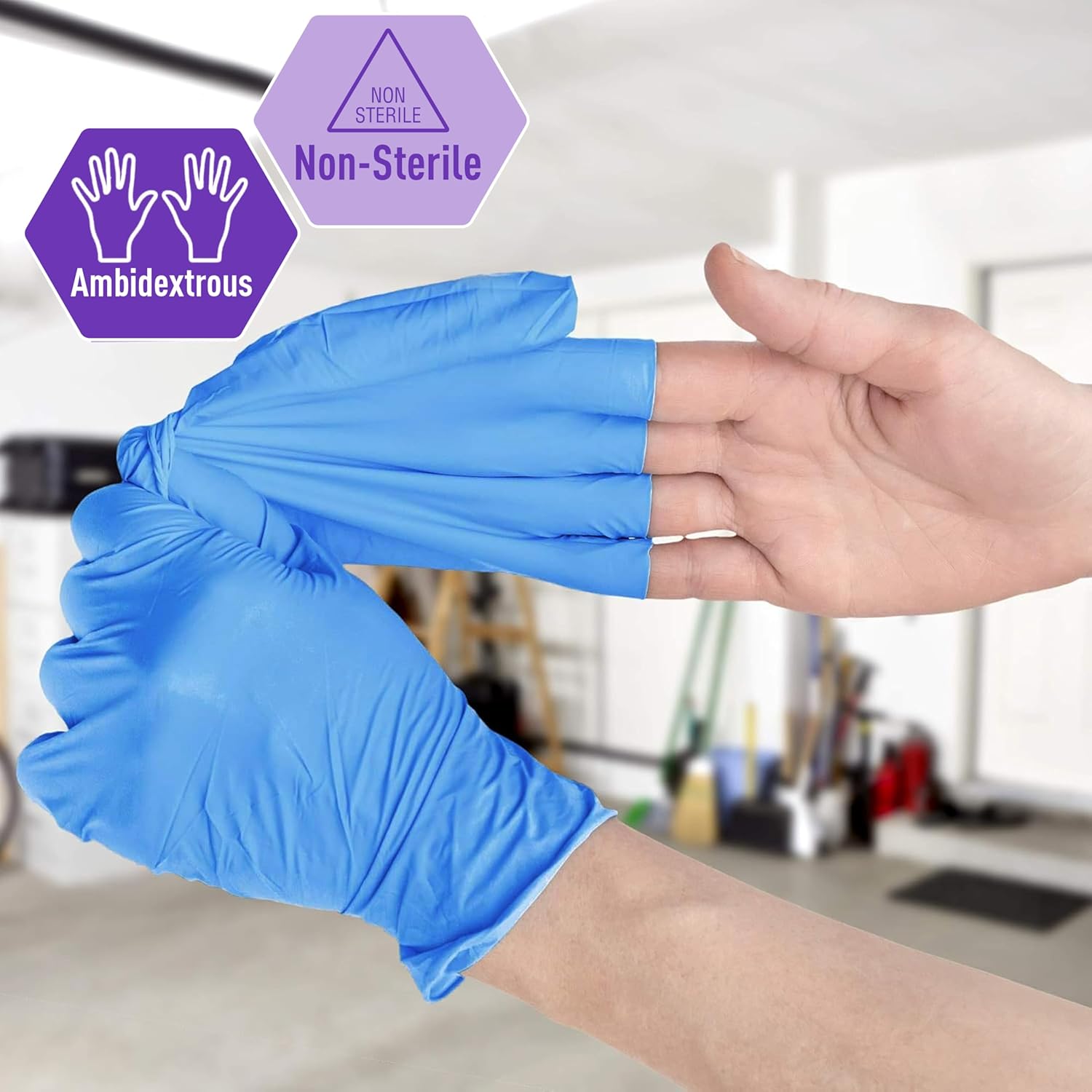 Powder-Free Nitrile/Vinyl Blen - огляд і ціна Latex Disposable Glove