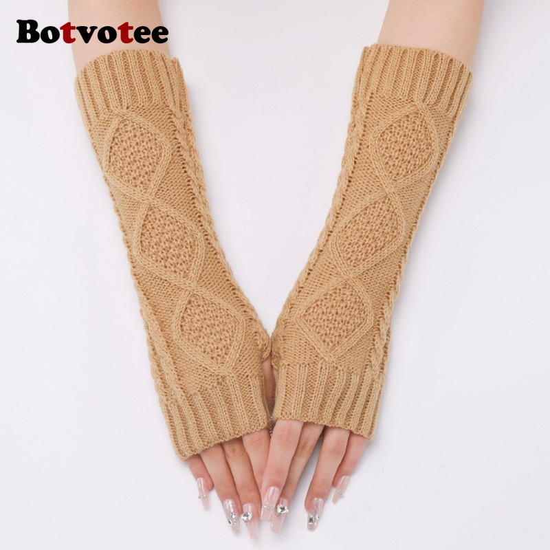 Botvotee Sleeves for Women Arm - огляд і ціна Fingerless Glove Knit