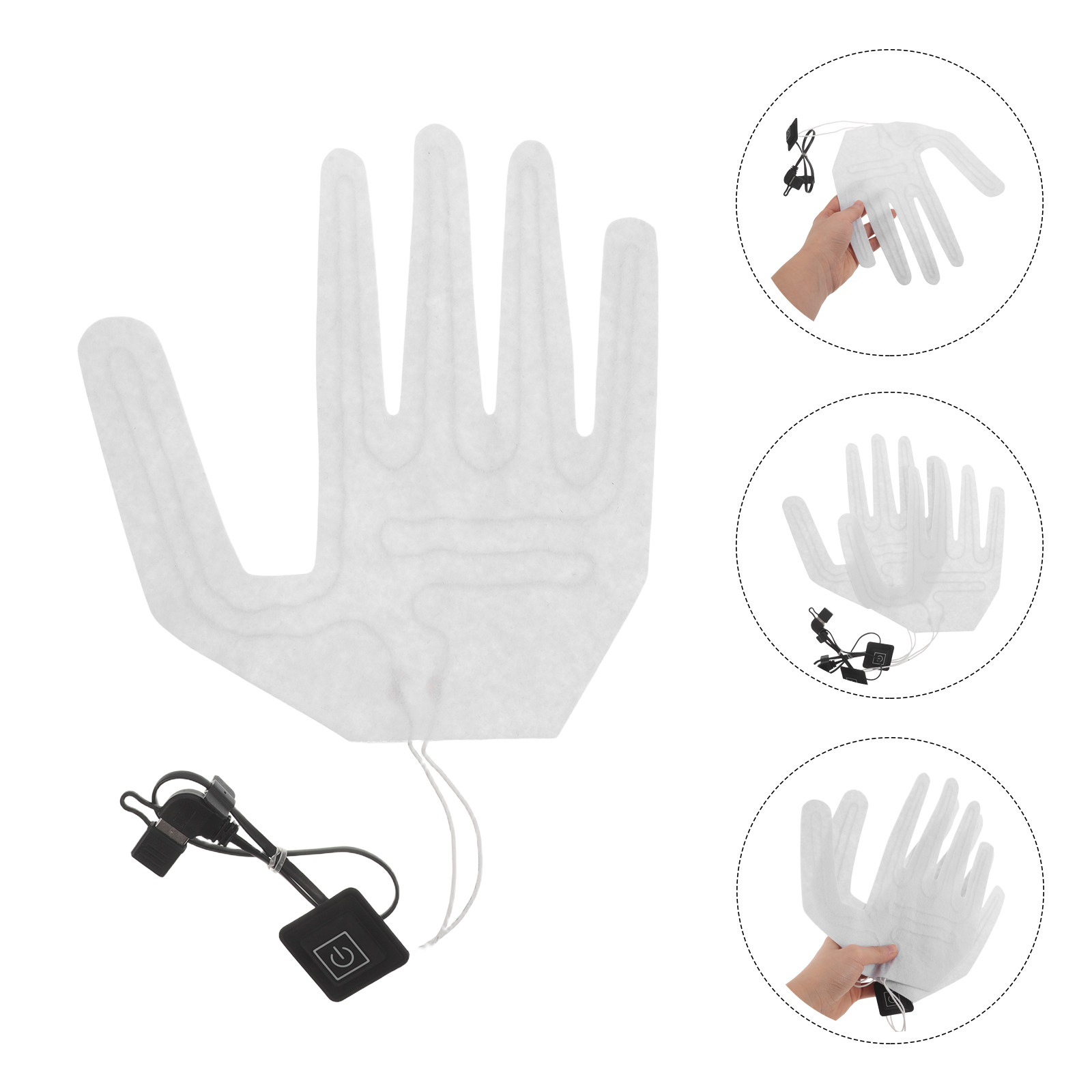 2Pcs Full Finger Electric Heat - огляд і ціна Cycling Glove Padded