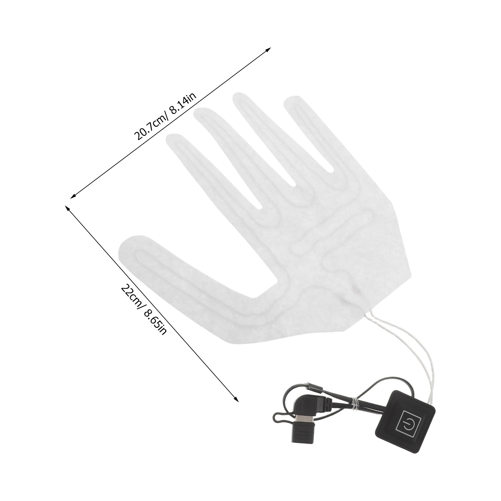 2Pcs Full Finger Electric Heat - огляд і ціна Cycling Glove Padded