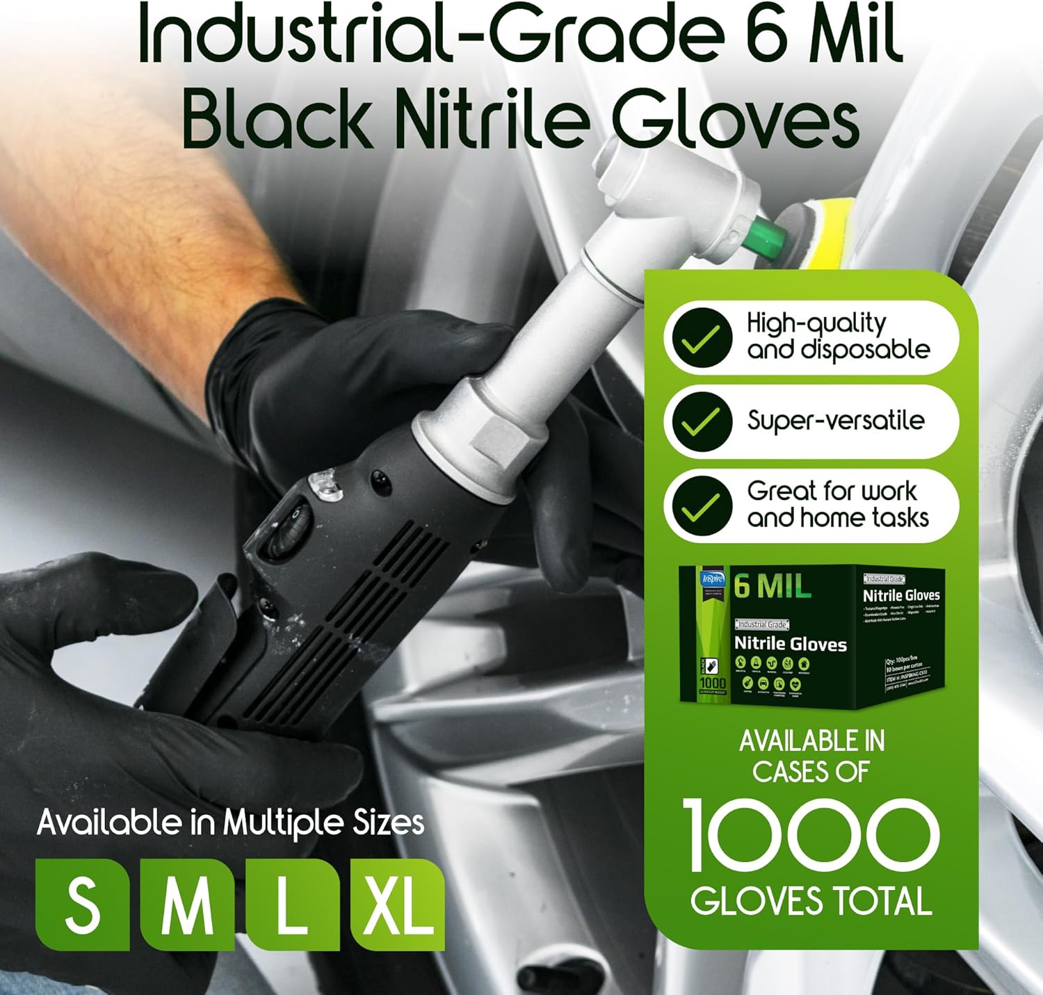 Heavy Duty Stretch Nitrile Glo - огляд і ціна Nitrile Mechanic Glove