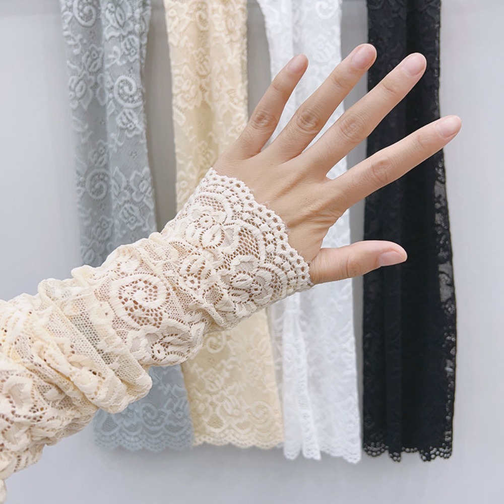 Women Long Lace Gloves Fishnet - огляд і ціна Fingerless Glove Knit