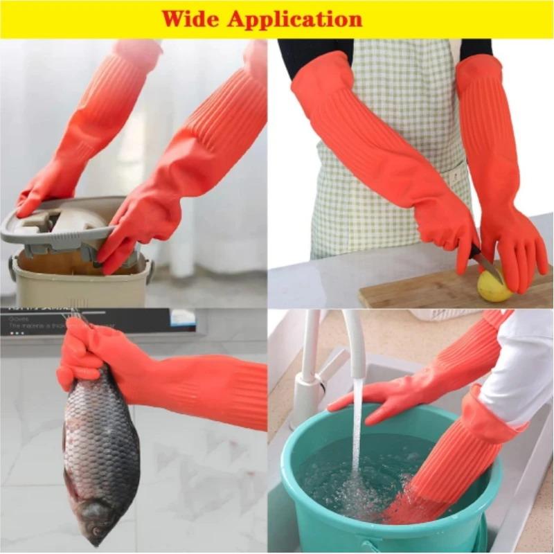 Long Reusable Rubber Dishwashi - огляд і ціна Dish Glove Rubber