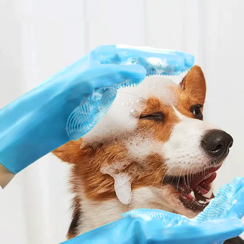 Pet Bathing & Massage Silicone - огляд і ціна Rubber Glove Cleaning