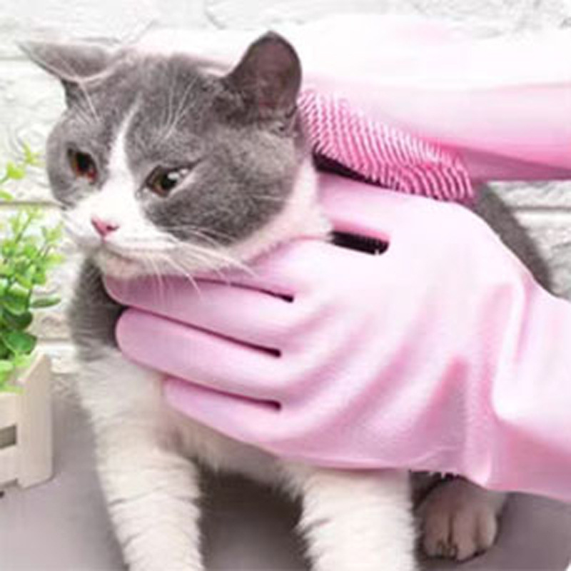 Pet Grooming Gloves for Dogs A - огляд і ціна Rubber Glove Cleaning