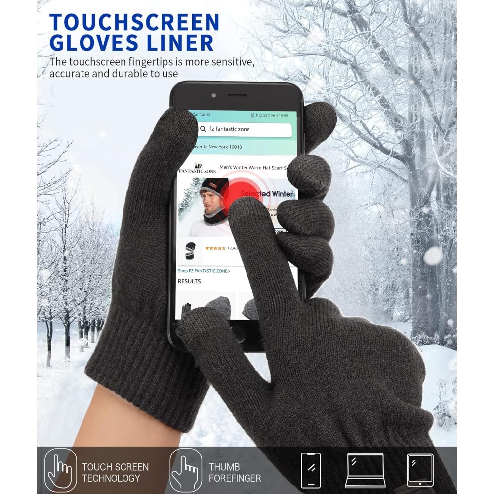 Women's Winter Touchscreen Woo - огляд і ціна Wool Glove Lined