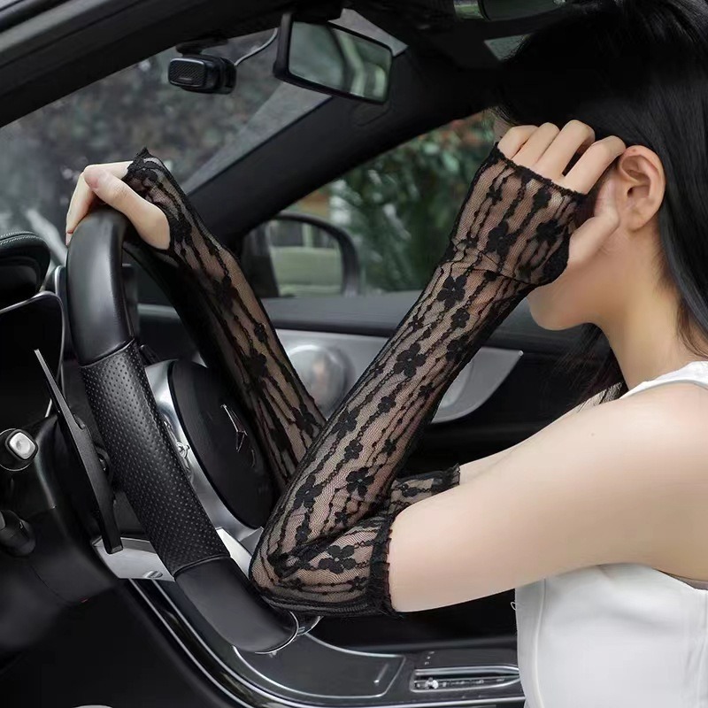 Summer Mesh Flower Lace Finger - огляд і ціна Fingerless Glove Knit