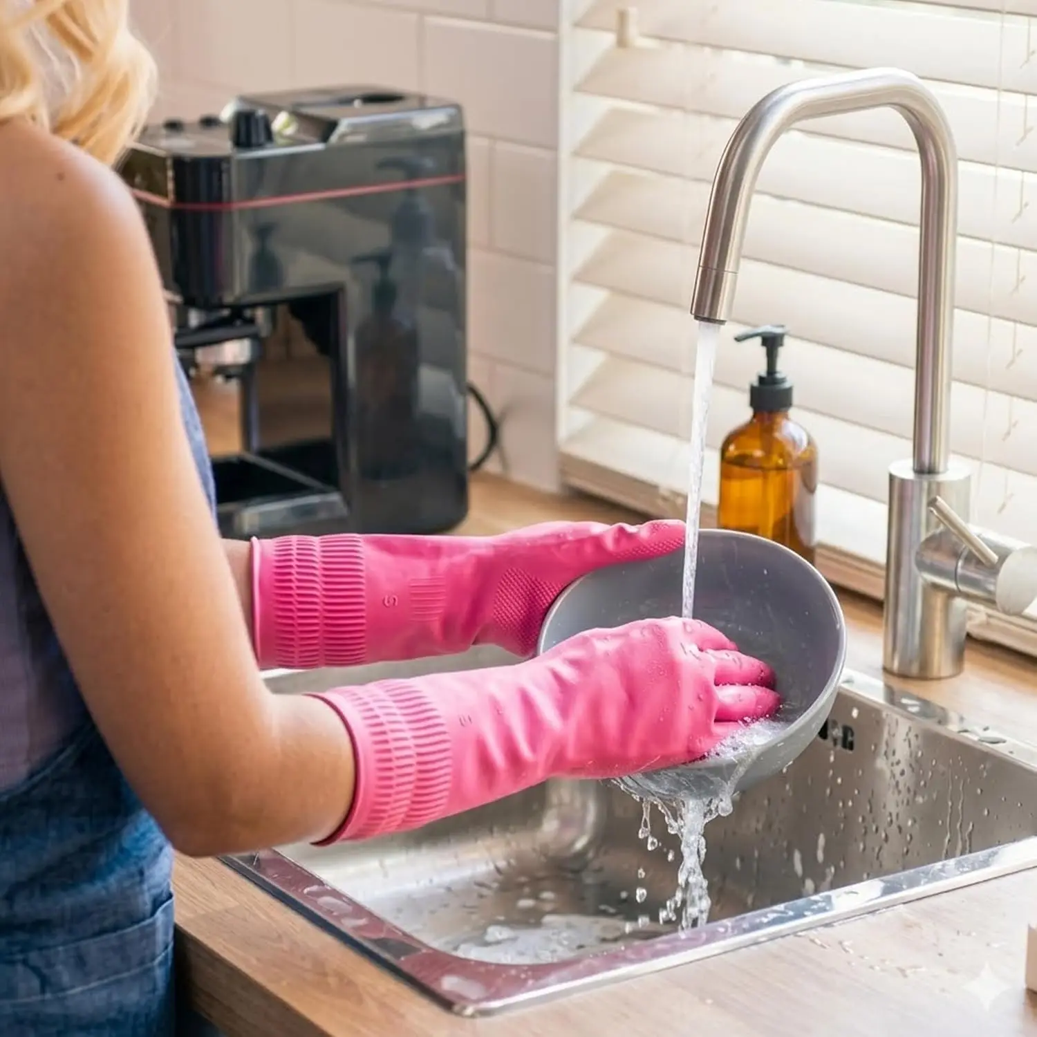 Reusable Rubber Dishwashing Gl - огляд і ціна Rubber Glove Cleaning
