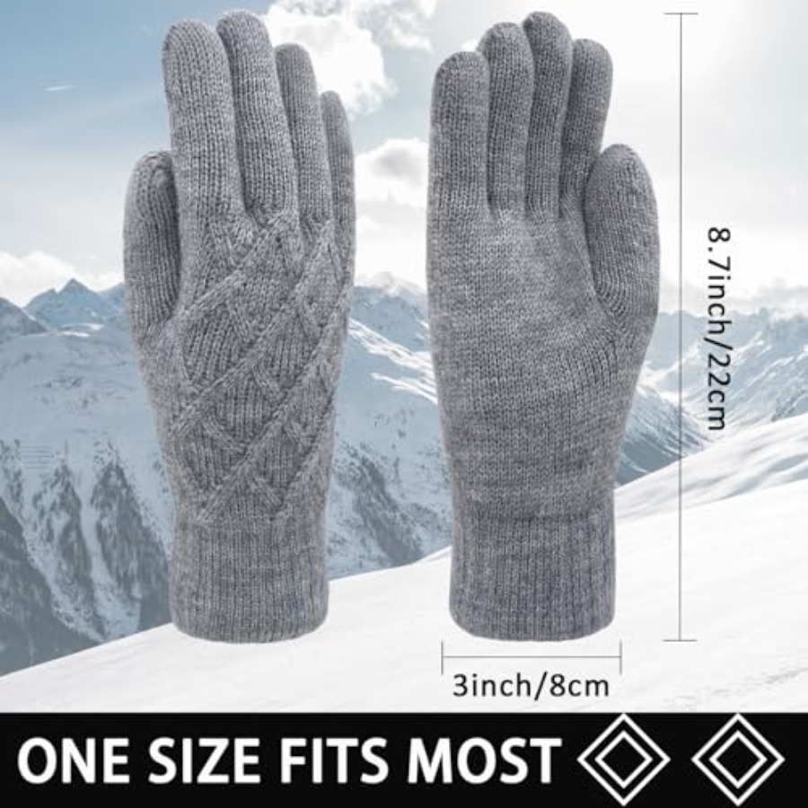 Winter Wool Gloves for Women M - огляд і ціна Wool Glove Lined