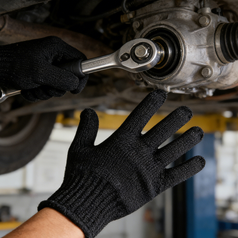 1 Pair Black Steel Wire Metal  - огляд і ціна Cut Resistant Glove