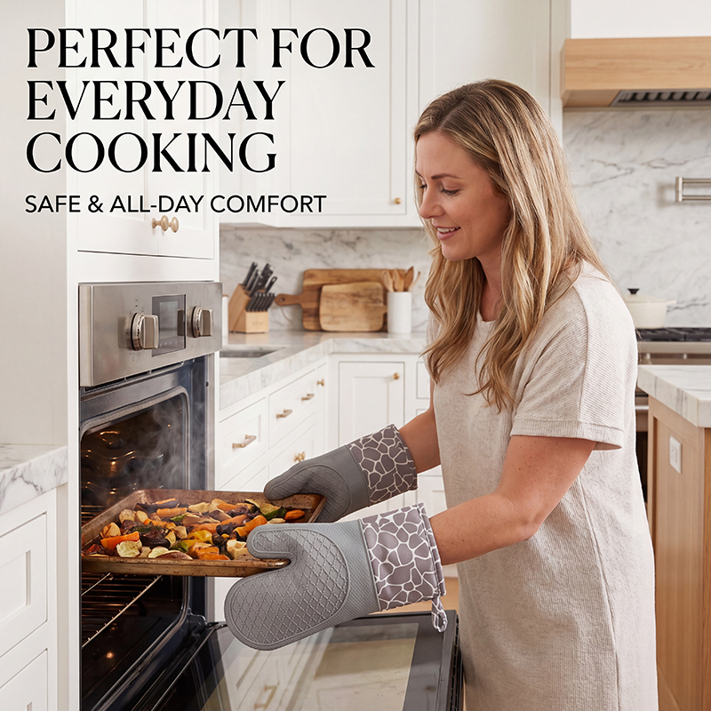 Heat Resistant Silicone Oven M - огляд і ціна Oven Mitt Silicone