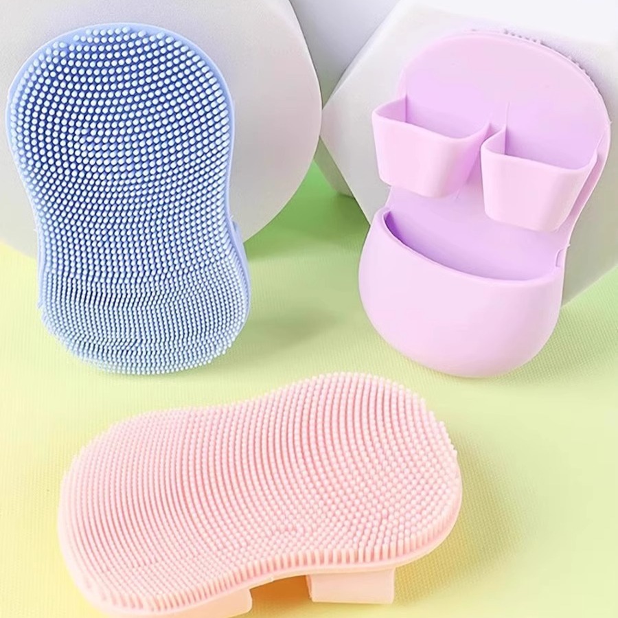 Silicone Face Scrubber Brush D - огляд і ціна Rubber Glove Cleaning
