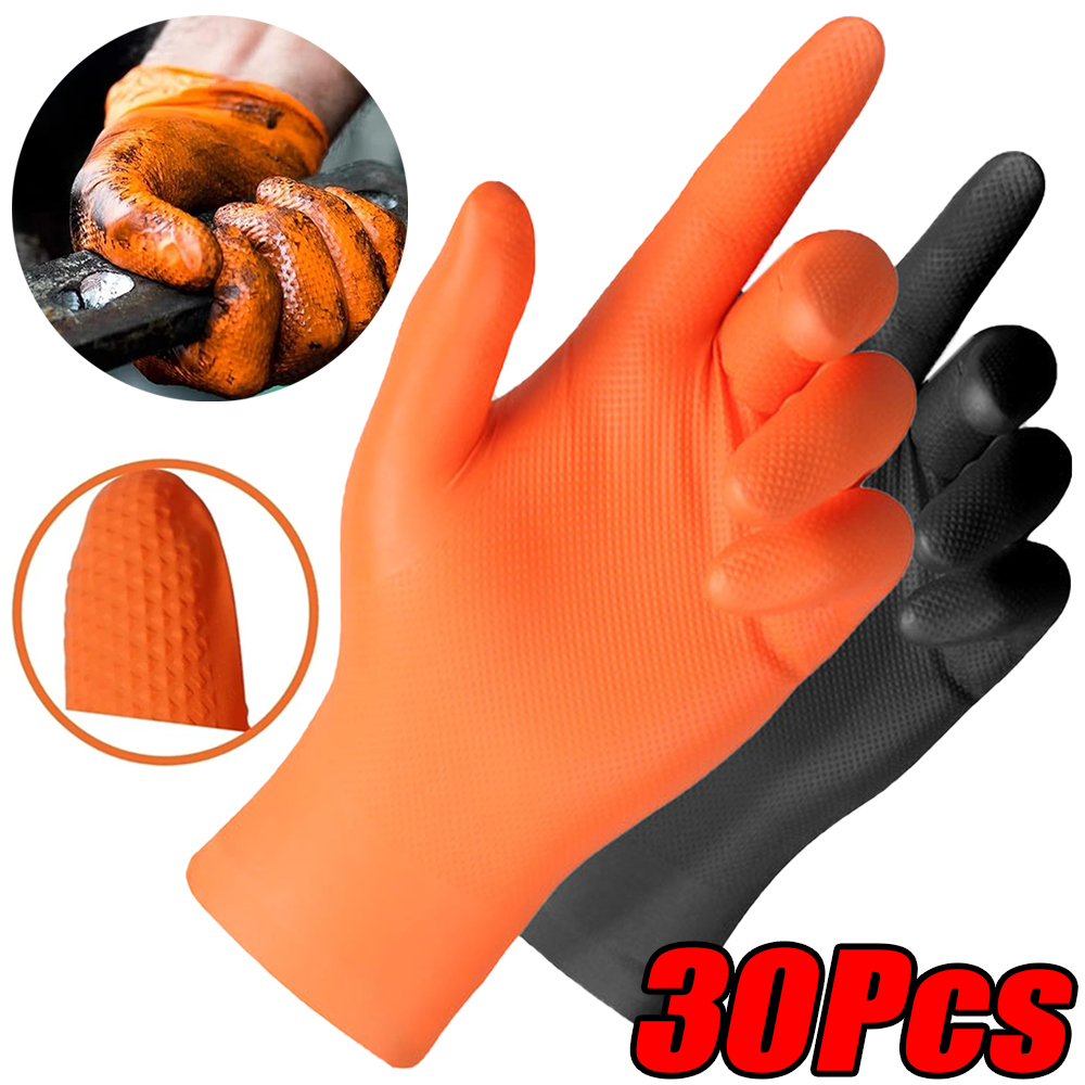 30/10Pcs Thick 8mil Nitrile Gl - огляд і ціна Nitrile Mechanic Glove